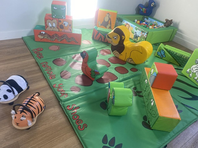 jungle soft play on hire at beckbury village hall